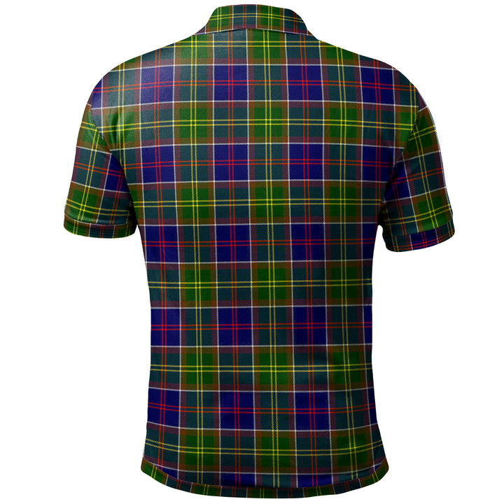 Scottish Ayrshire District Clan Tartan Polo Shirt Back Side Tartan Plaid