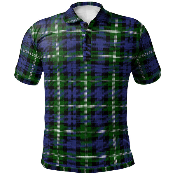 Scottish Baillie Modern Clan Tartan Polo Shirt Front Side Tartan Plaid