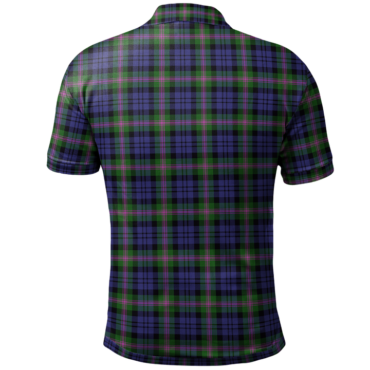 Scottish Baird Modern Clan Tartan Polo Shirt Back Side Tartan Plaid