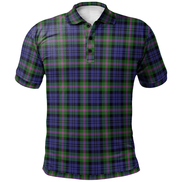 Scottish Baird Modern Clan Tartan Polo Shirt Front Side Tartan Plaid