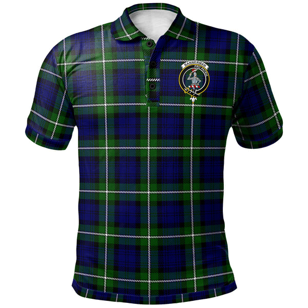 Scottish Bannerman Clan Crest Tartan Polo Shirt Front Side Tartan Plaid