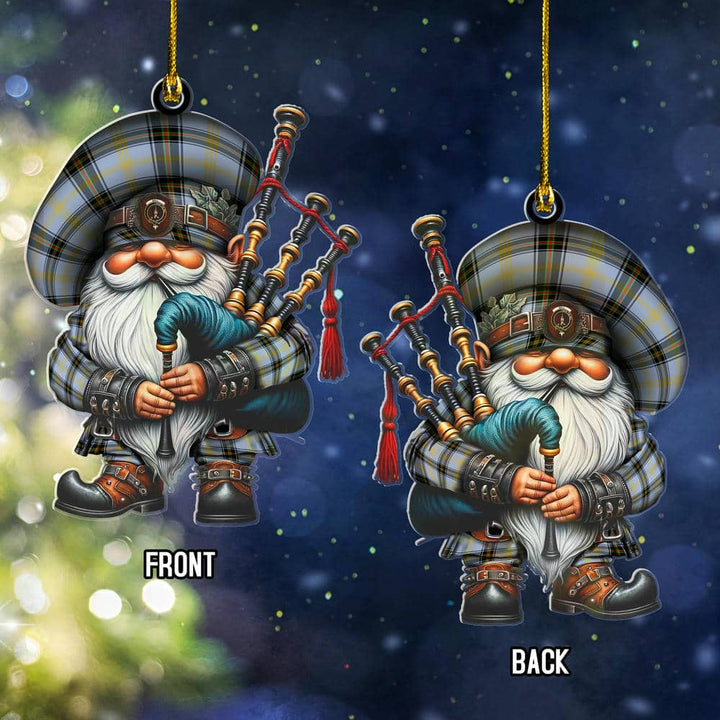 Scottish Bell Clan Crest Tartan Bagpiper Gnome Ornament Tartan Plaid 2.jpg