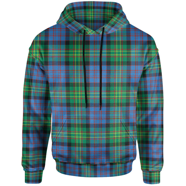 Scottish Bowie Ancient Clan Tartan Hoodie Front Side Tartan Plaid