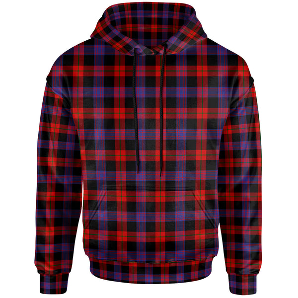Scottish Brown Modern Clan Tartan Hoodie Front Side Tartan Plaid