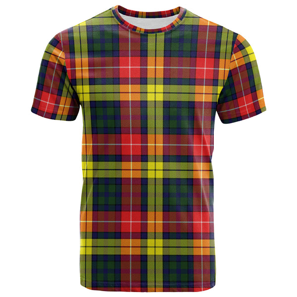 Scottish Buchanan Modern Clan Tartan T-Shirt Front Side Tartan Plaid
