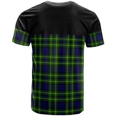 Scottish Campbell of Breadalbane Modern Clan Tartan T-Shirt Horizontal Style Back Side Tartan Plaid