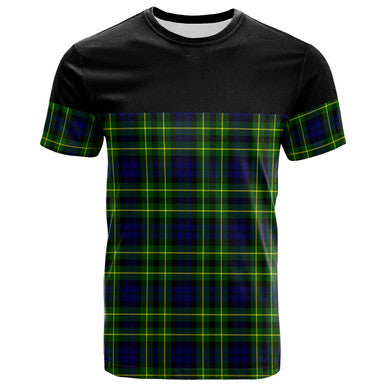 Scottish Campbell of Breadalbane Modern Clan Tartan T-Shirt Horizontal Style Front Side Tartan Plaid