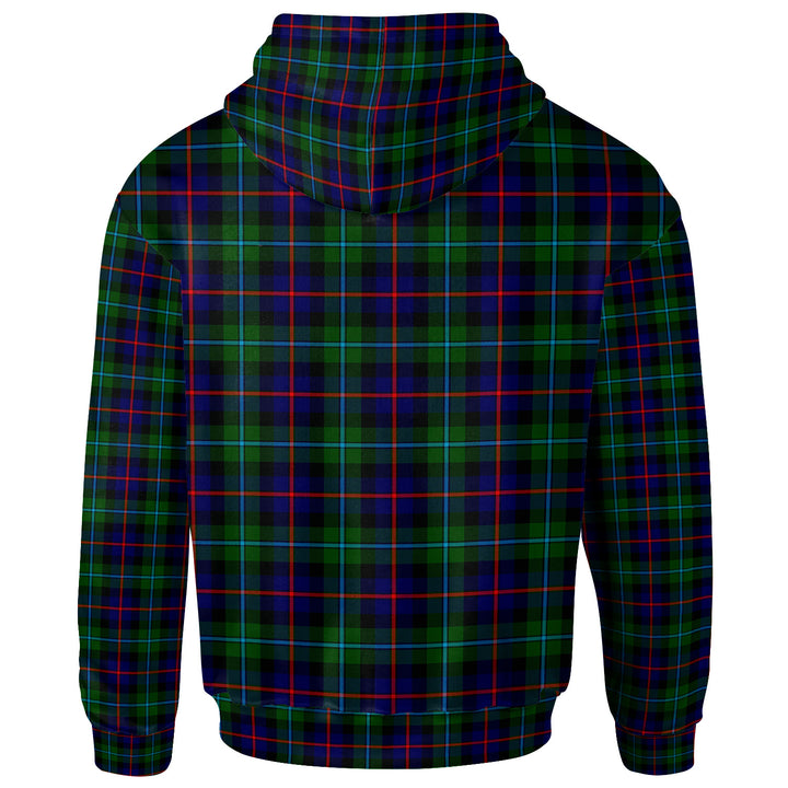 Scottish Campbell of Cawdor Modern Clan Tartan Hoodie Back Side Tartan Plaid