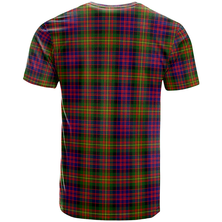 Scottish Carnegie Modern Clan Tartan T-Shirt Back Side Tartan Plaid