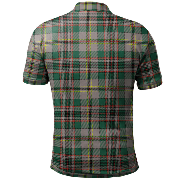 Scottish Craig Ancient Clan Tartan Polo Shirt Back Side Tartan Plaid
