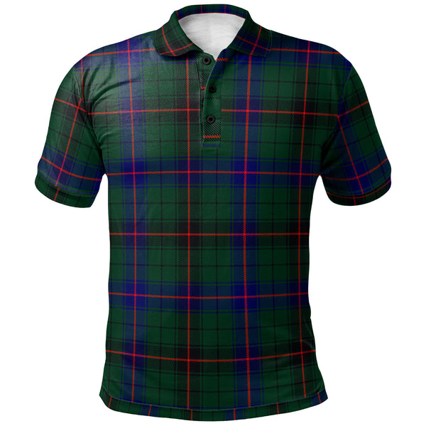 Scottish Davidson Modern Clan Tartan Polo Shirt Front Side Tartan Plaid