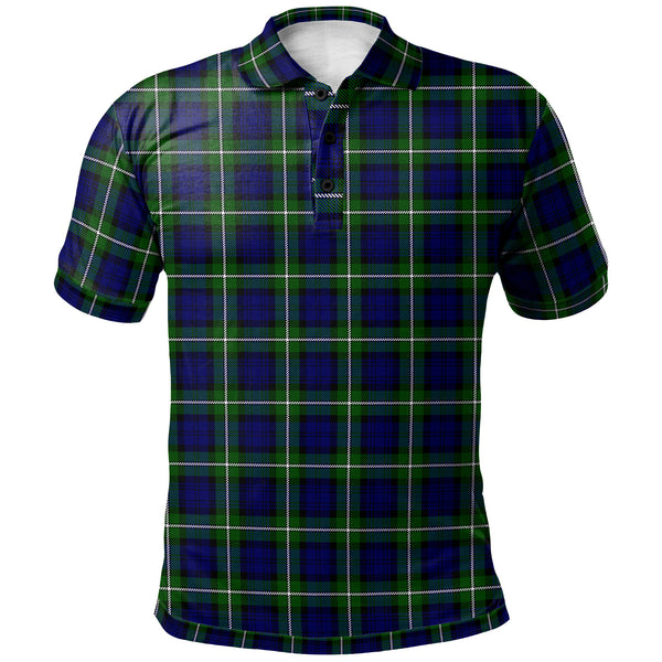 Scottish Forbes Modern Clan Tartan Polo Shirt Front Side Tartan Plaid