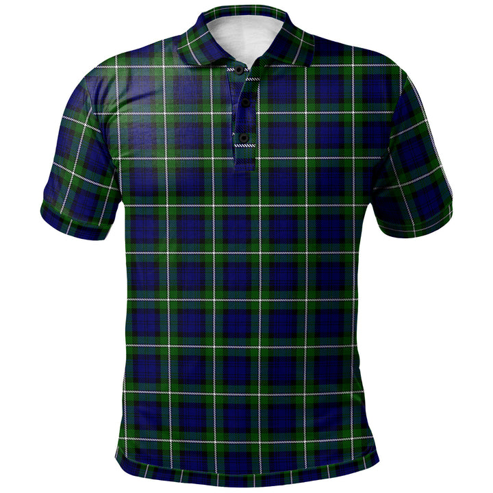 Scottish Forbes Modern Clan Tartan Polo Shirt Front Side Tartan Plaid