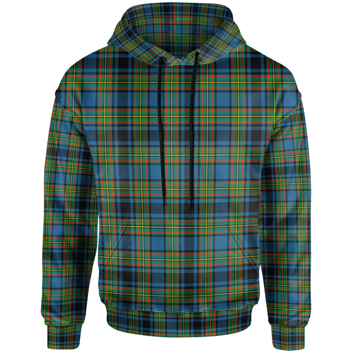 Scottish Gillies Ancient Clan Tartan Hoodie Front Side Tartan Plaid