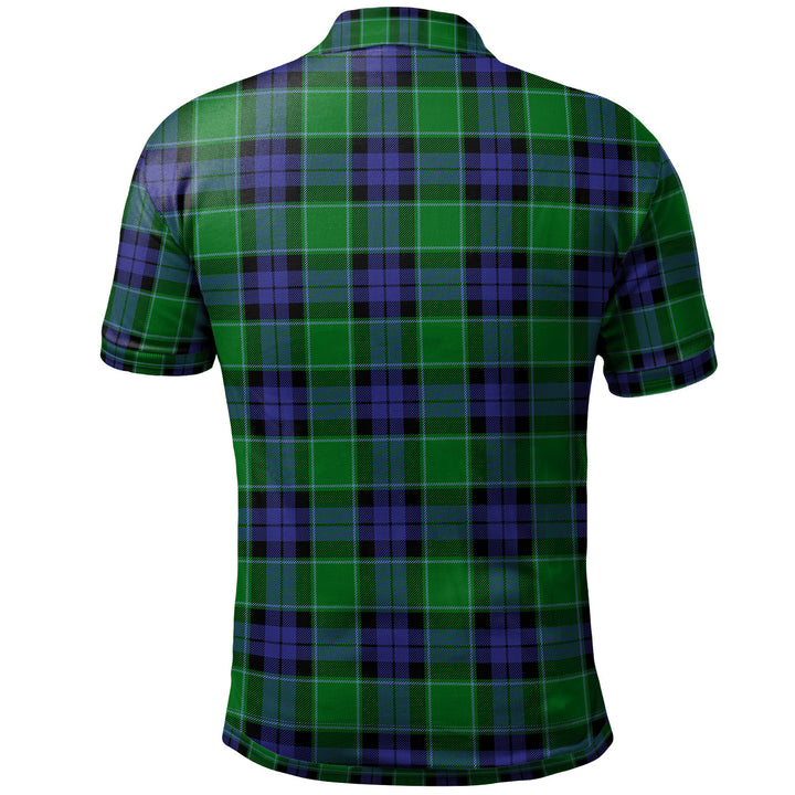 Scottish Graham of Menteith Modern Clan Tartan Polo Shirt Back Side Tartan Plaid