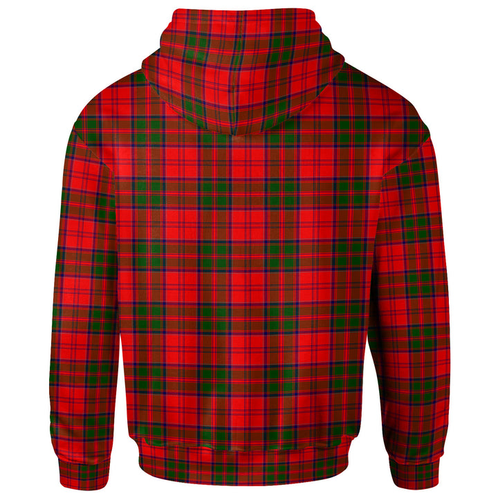 Scottish Grant Clan Crest Tartan Hoodie Back Side Tartan Plaid