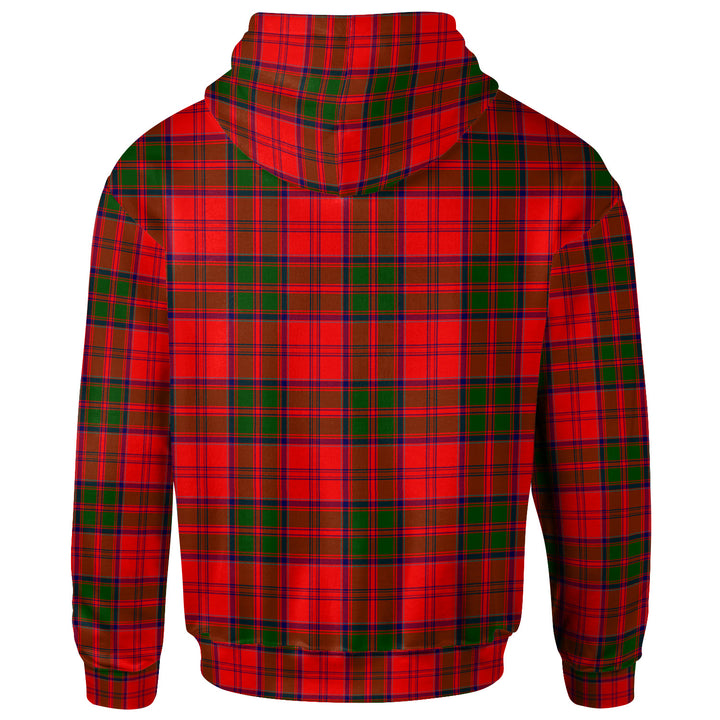 Scottish Grant Modern Clan Tartan Hoodie Back Side Tartan Plaid
