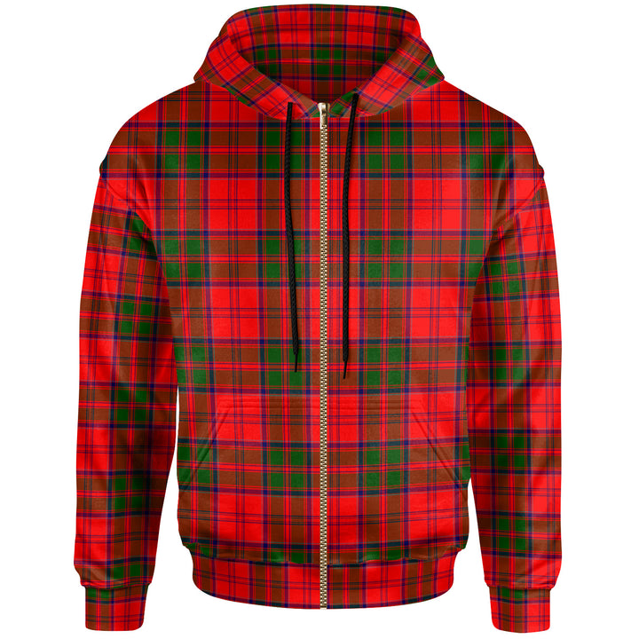 Scottish Grant Modern Clan Tartan Hoodie Zip Tartan Plaid
