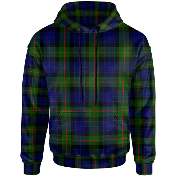 Scottish Gunn Modern Clan Tartan Hoodie Front Side Tartan Plaid