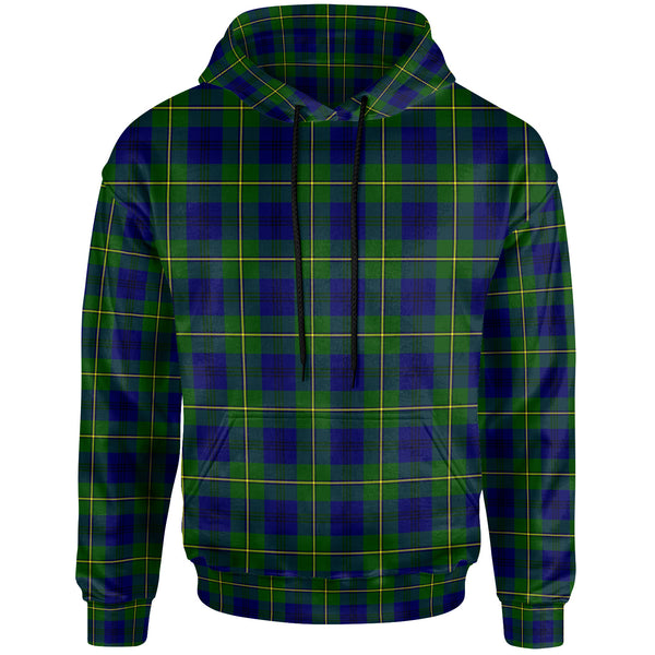 Scottish Johnston Modern Clan Tartan Hoodie Front Side Tartan Plaid