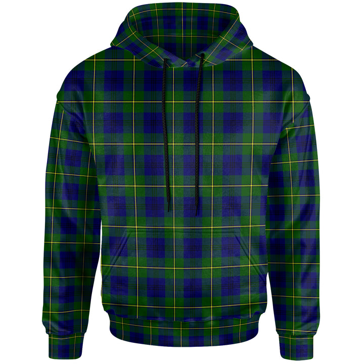 Scottish Johnston Modern Clan Tartan Hoodie Front Side Tartan Plaid
