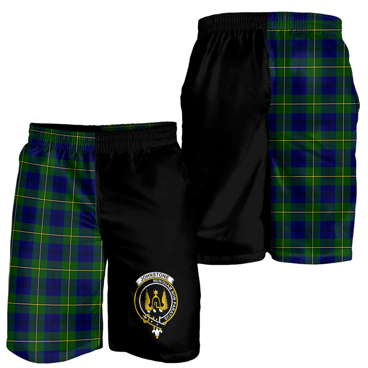 Scottish Johnstone Clan Crest Tartan Men Shorts Half of Me 4