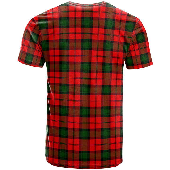 Scottish Kerr Clan Crest Tartan T-shirt Back Side Tartan Plaid