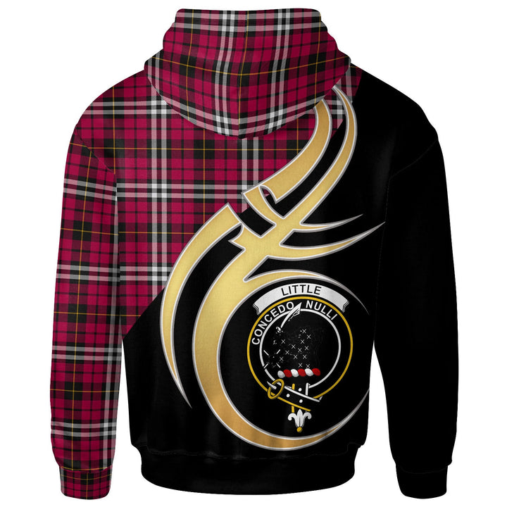 Scottish Little Clan Crest Tartan Hoodie - Believe In Me Back Side Tartan Plaid