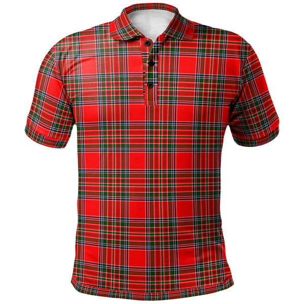 Scottish MacBean Modern Clan Tartan Polo Shirt Front Side Tartan Plaid