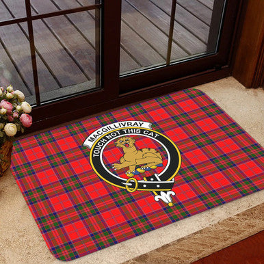 Scottish MacGillivray Clan Crest Tartan Door Mat Tartan Plaid 1