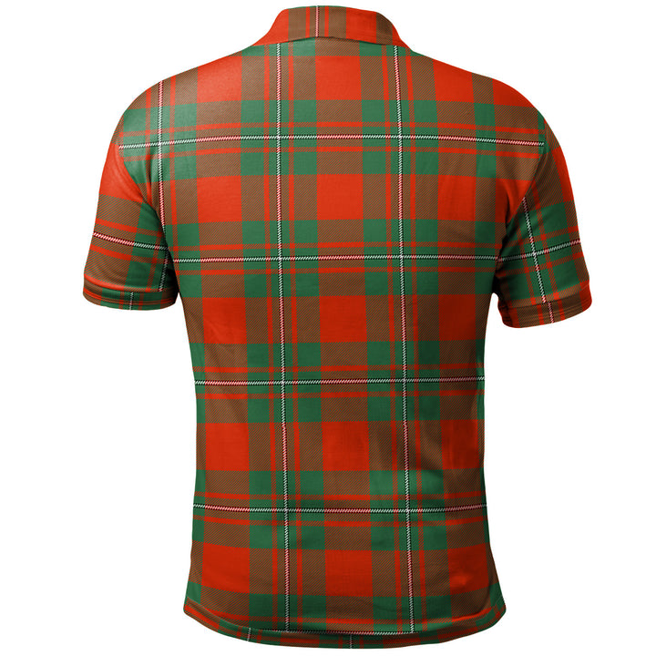Scottish MacGregor Clan Crest Tartan Polo Shirt Back Side Tartan Plaid