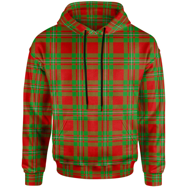 Scottish MacGregor Modern Clan Tartan Hoodie Front Side Tartan Plaid