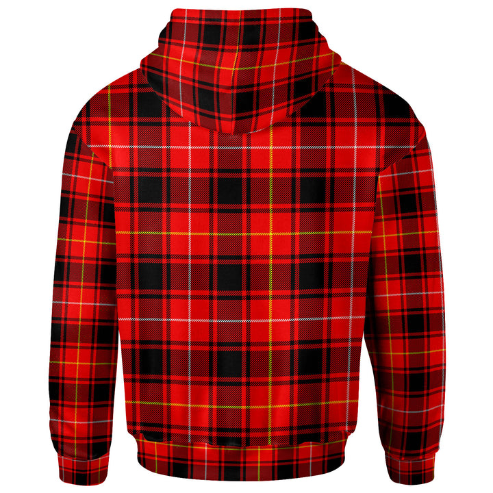 Scottish MacIver Modern Clan Tartan Hoodie Back Side Tartan Plaid