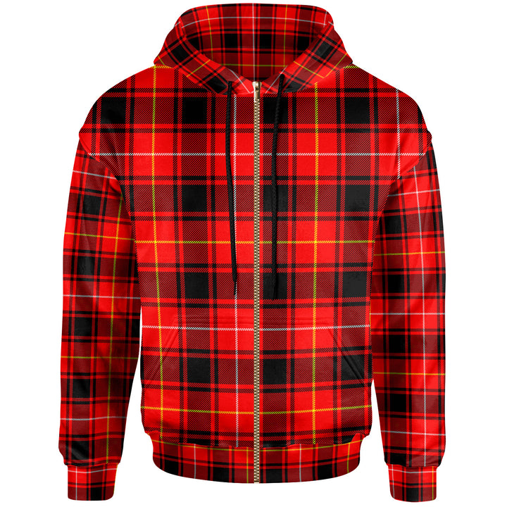 Scottish MacIver Modern Clan Tartan Hoodie Zip Tartan Plaid