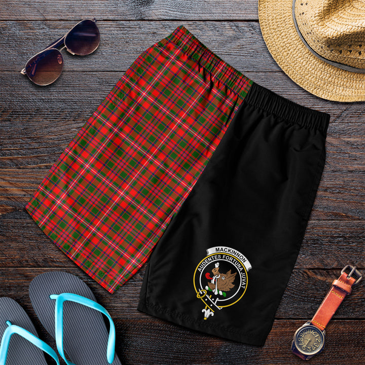 Scottish MacKinnon Clan Crest Tartan Half of Me Men's Shorts Tartan Plaid 4