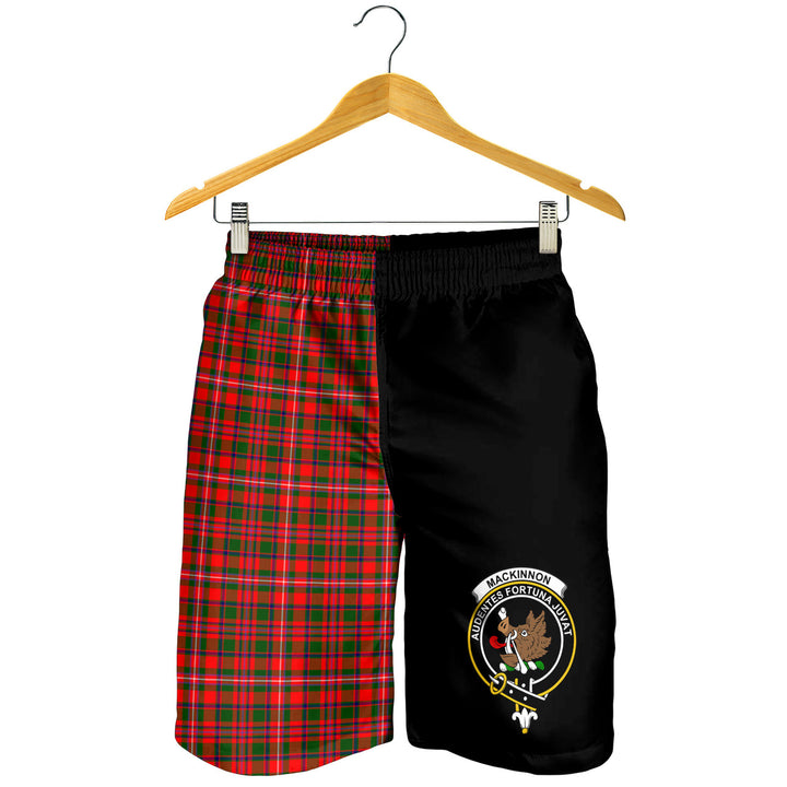 Scottish MacKinnon Clan Crest Tartan Half of Me Men's Shorts Tartan Plaid 1
