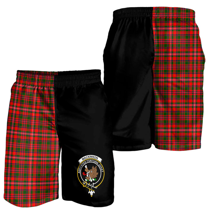Scottish MacKinnon Clan Crest Tartan Half of Me Men's Shorts Tartan Plaid 3