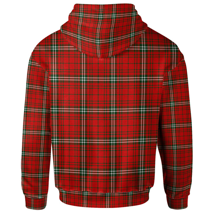 Scottish MacLay Modern Clan Tartan Hoodie Back Side Tartan Plaid
