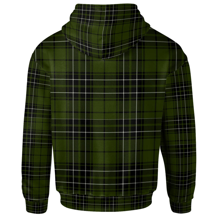 Scottish MacLean Hunting Clan Tartan Hoodie Back Side Tartan Plaid