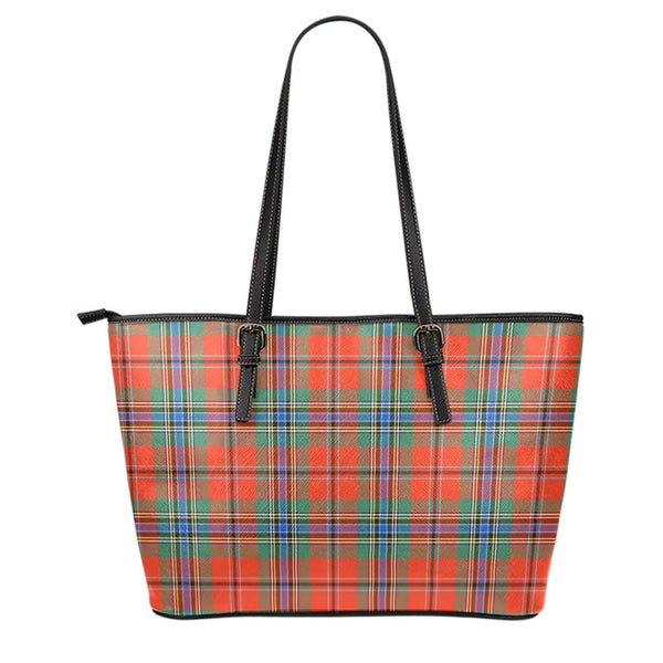 Scottish MacLean of Duart Ancient Clan Tartan Leather Tote
