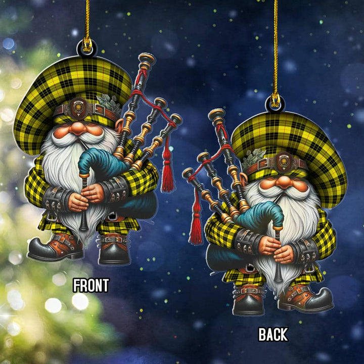 Scottish MacLeod of Lewis Clan Crest Tartan Bagpiper Gnome Ornament Tartan Plaid 2.jpg