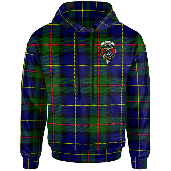 Scottish MacLeod of Lewis Clan Crest Tartan Hoodie Front Side Tartan Plaid