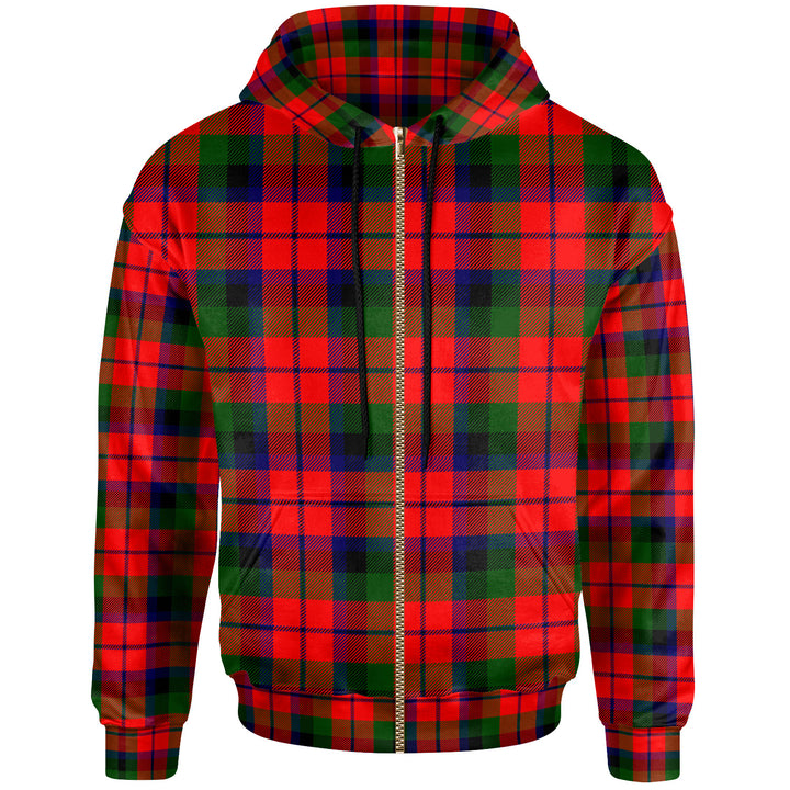 Scottish MacNaughton Modern Clan Tartan Hoodie Zip Tartan Plaid
