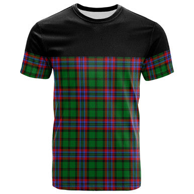 Scottish McGeachie Clan Tartan T-Shirt Horizontal Style Front Side Tartan Plaid