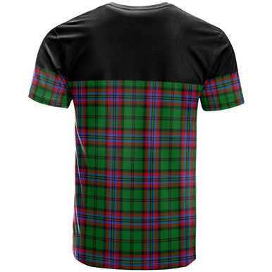 Scottish McGeachie Clan Tartan T-Shirt Horizontal Style Back Side Tartan Plaid