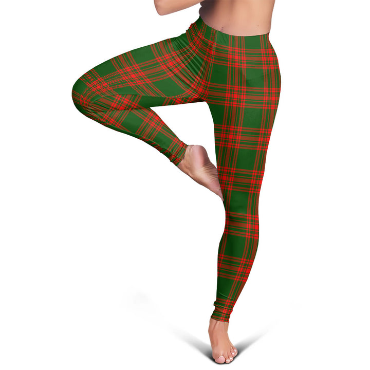 Scottish Menzies Green Modern Clan Tartan Women Leggings Tartan Plaid 6