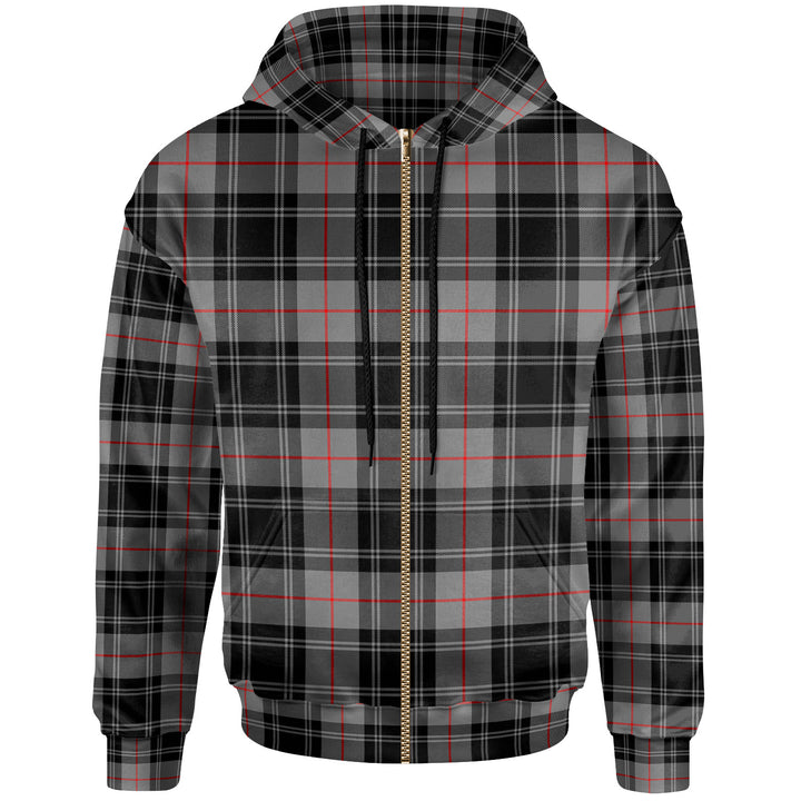 Scottish Moffat Modern Clan Tartan Hoodie Zip Tartan Plaid