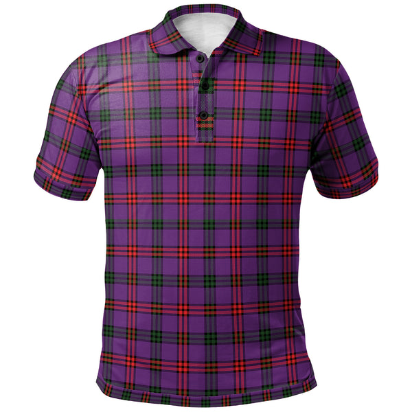 Scottish Montgomery Modern Clan Tartan Polo Shirt Front Side Tartan Plaid