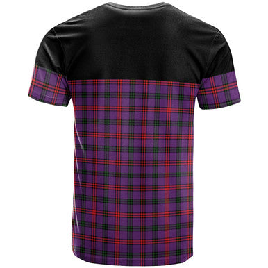 Scottish Montgomery Modern Clan Tartan T-Shirt Horizontal Style Back Side Tartan Plaid