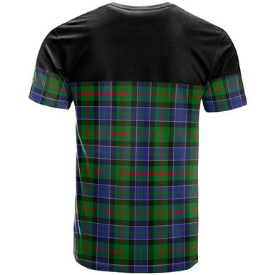 Scottish Paterson Clan Tartan T-Shirt Horizontal Style Back Side Tartan Plaid